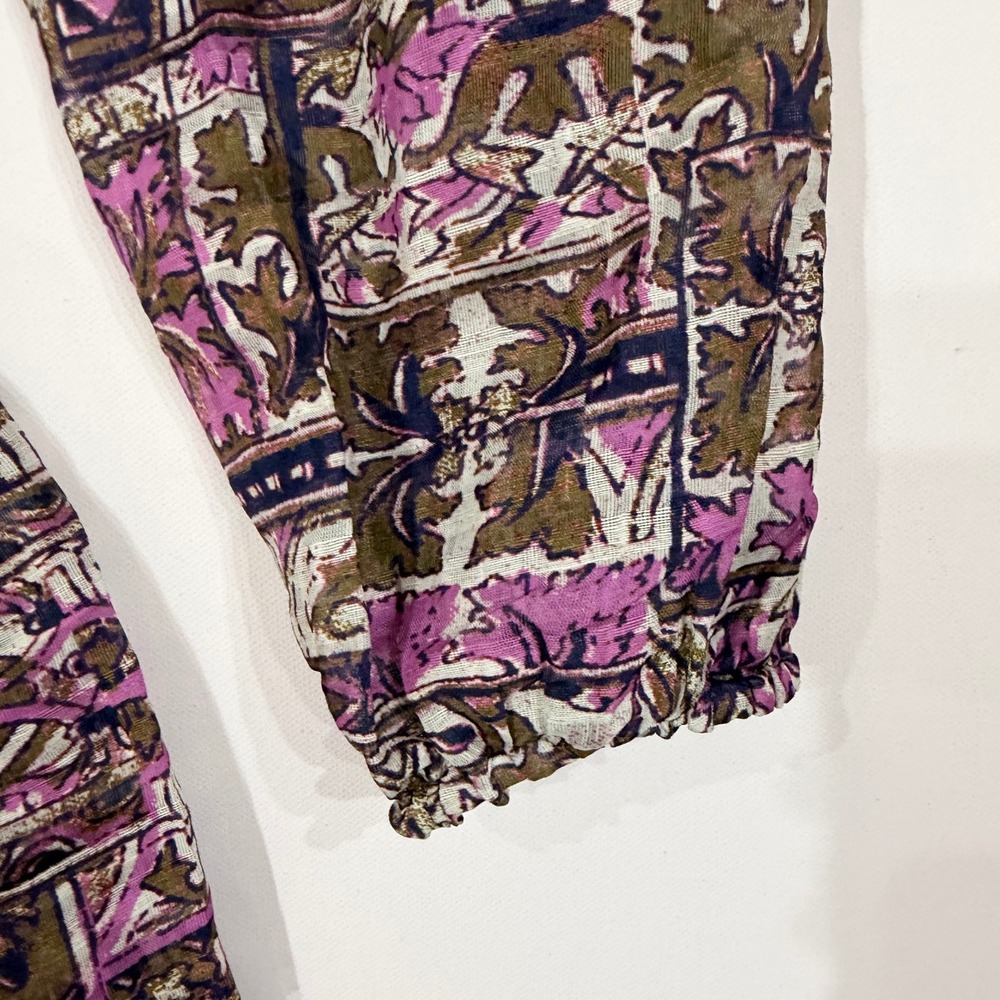 NWT Marie Oliver Preston Dress Purple Large Tiered Ruffle Mini Maximalism Boho - Picture 9 of 9